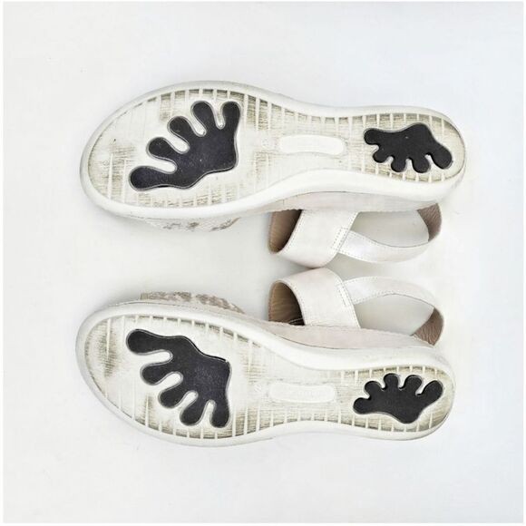 NATURWALK BY PIESANTO OZOR IN IVORY LEATHER AND VELVET SIZE 10 - Picture 9 of 9